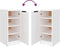 vidaXL - Schoenenkast - 30x35x70 - cm - bewerkt - hout - gerookt - eikenkleurig
