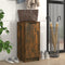 vidaXL - Schoenenkast - 30x35x70 - cm - bewerkt - hout - gerookt - eikenkleurig