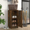 vidaXL - Schoenenkast - 30x35x70 - cm - bewerkt - hout - gerookt - eikenkleurig