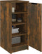 vidaXL - Schoenenkast - 30x35x70 - cm - bewerkt - hout - gerookt - eikenkleurig