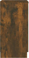 vidaXL - Schoenenkast - 30x35x70 - cm - bewerkt - hout - gerookt - eikenkleurig