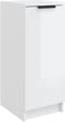 vidaXL - Schoenenkast - 30x35x70 - cm - bewerkt - hout - hoogglans - wit