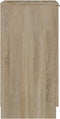 vidaXL - Schoenenkast - 30x35x70 - cm - bewerkt - hout - sonoma - eikenkleurig