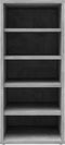vidaXL - Schoenenkast - 31,5x35x70 - cm - bewerkt - hout - betongrijs