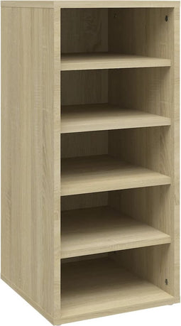vidaXL - Schoenenkast - 31,5x35x70 - cm - bewerkt - hout - sonoma - eikenkleurig