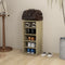 vidaXL - Schoenenkast - 31,5x35x70 - cm - bewerkt - hout - sonoma - eikenkleurig