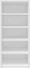 vidaXL - Schoenenkast - 31,5x35x70 - cm - bewerkt - hout - wit