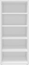 vidaXL - Schoenenkast - 31,5x35x70 - cm - bewerkt - hout - wit