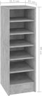 vidaXL - Schoenenkast - 31,5x35x90 - cm - bewerkt - hout - betongrijs