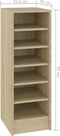 vidaXL - Schoenenkast - 31,5x35x90 - cm - bewerkt - hout - sonoma - eikenkleurig