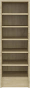 vidaXL - Schoenenkast - 31,5x35x90 - cm - bewerkt - hout - sonoma - eikenkleurig