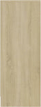 vidaXL - Schoenenkast - 31,5x35x90 - cm - bewerkt - hout - sonoma - eikenkleurig