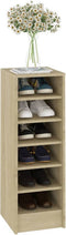 vidaXL - Schoenenkast - 31,5x35x90 - cm - bewerkt - hout - sonoma - eikenkleurig