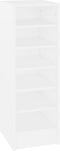 vidaXL - Schoenenkast - 31,5x35x90 - cm - bewerkt - hout - wit