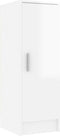 vidaXL - Schoenenkast - 32 - x - 35 - x - 92 - cm - bewerkt - hout - hoogglans - wit