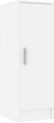 vidaXL - Schoenenkast - 32 - x - 35 - x - 92 - cm - bewerkt - hout - hoogglans - wit