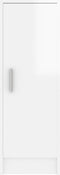 vidaXL - Schoenenkast - 32 - x - 35 - x - 92 - cm - bewerkt - hout - hoogglans - wit