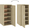 vidaXL - Schoenenkast - 32x35x70 - cm - spaanplaat - sonoma - eikenkleurig