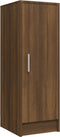 vidaXL - Schoenenkast - 32x35x92 - cm - bewerkt - hout - bruin - eikenkleur
