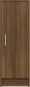 vidaXL - Schoenenkast - 32x35x92 - cm - bewerkt - hout - bruin - eikenkleur
