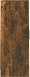 vidaXL - Schoenenkast - 32x35x92 - cm - bewerkt - hout - gerookt - eikenkleurig