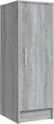 vidaXL - Schoenenkast - 32x35x92 - cm - bewerkt - hout - grijs - sonoma - eikenkleurig
