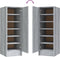 vidaXL - Schoenenkast - 32x35x92 - cm - bewerkt - hout - grijs - sonoma - eikenkleurig