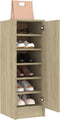 vidaXL - Schoenenkast - 32x35x92 - cm - bewerkt - hout - sonoma - eikenkleurig