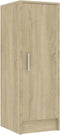 vidaXL - Schoenenkast - 32x35x92 - cm - bewerkt - hout - sonoma - eikenkleurig