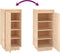 vidaXL - Schoenenkast - 35x35x80 - cm - massief - grenenhout