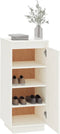 vidaXL - Schoenenkast - 35x35x80 - cm - massief - grenenhout - wit