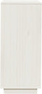 vidaXL - Schoenenkast - 35x35x80 - cm - massief - grenenhout - wit