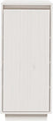 vidaXL - Schoenenkast - 35x35x80 - cm - massief - grenenhout - wit