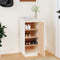 vidaXL - Schoenenkast - 35x35x80 - cm - massief - grenenhout - wit