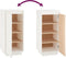 vidaXL - Schoenenkast - 35x35x80 - cm - massief - grenenhout - wit