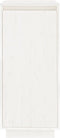 vidaXL - Schoenenkast - 35x35x80 - cm - massief - grenenhout - wit