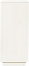vidaXL - Schoenenkast - 35x35x80 - cm - massief - grenenhout - wit