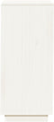 vidaXL - Schoenenkast - 35x35x80 - cm - massief - grenenhout - wit