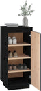 vidaXL - Schoenenkast - 35x35x80 - cm - massief - grenenhout - zwart