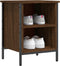 vidaXL - Schoenenkast - 38x35x50 - cm - bewerkt - hout - bruin - eikenkleur