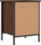 vidaXL - Schoenenkast - 38x35x50 - cm - bewerkt - hout - bruin - eikenkleur