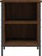 vidaXL - Schoenenkast - 38x35x50 - cm - bewerkt - hout - bruin - eikenkleur