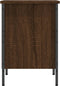 vidaXL - Schoenenkast - 38x35x50 - cm - bewerkt - hout - bruin - eikenkleur