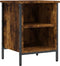 vidaXL - Schoenenkast - 38x35x50 - cm - bewerkt - hout - gerookt - eikenkleurig