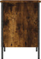 vidaXL - Schoenenkast - 38x35x50 - cm - bewerkt - hout - gerookt - eikenkleurig