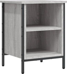 vidaXL - Schoenenkast - 38x35x50 - cm - bewerkt - hout - grijs - sonoma - eikenkleurig