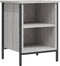 vidaXL - Schoenenkast - 38x35x50 - cm - bewerkt - hout - grijs - sonoma - eikenkleurig