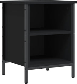 vidaXL - Schoenenkast - 38x35x50 - cm - bewerkt - hout - zwart