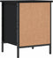 vidaXL - Schoenenkast - 38x35x50 - cm - bewerkt - hout - zwart