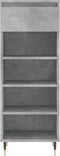 vidaXL - Schoenenkast - 40x36x105 - cm - bewerkt - hout - betongrijs